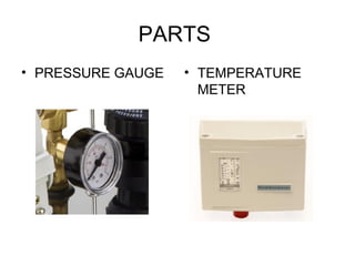 PARTS  PRESSURE GAUGE  TEMPERATURE METER 