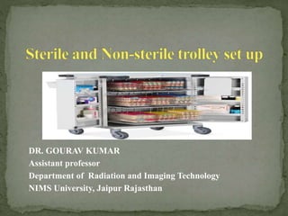 DR. GOURAV KUMAR
Assistant professor
Department of Radiation and Imaging Technology
NIMS University, Jaipur Rajasthan
 