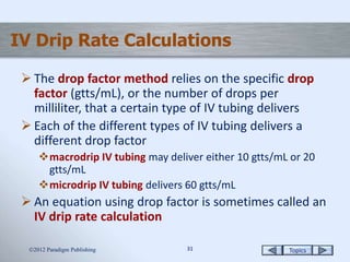 Calculations for Sterile Compounding | PPTX