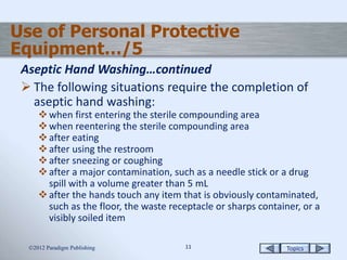 Aseptic Garbing, Hand Washing, and Gloving | PPTX
