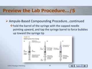Compounding Tip Ampule-Based Preparations | PPTX