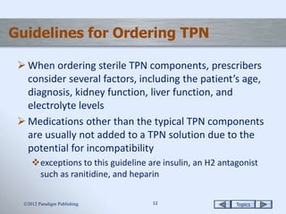 Total Parenteral Nutrition | PPTX