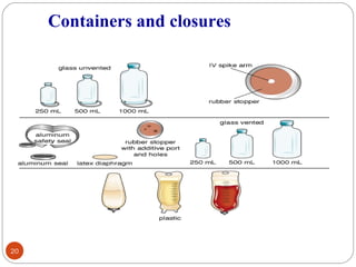 Container Content For Injections Sterile dosageforms | PPT