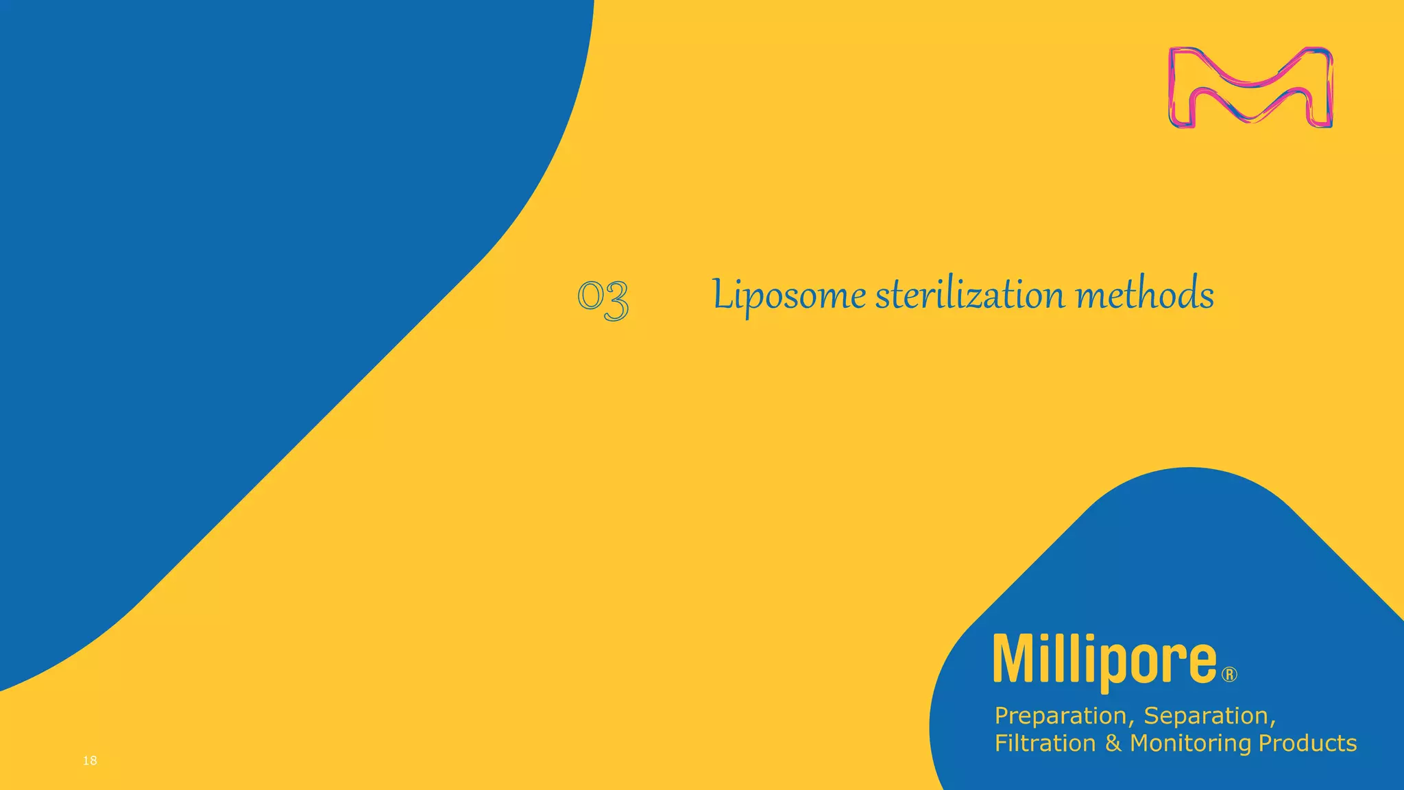 Liposome sterilization methods
18
 
