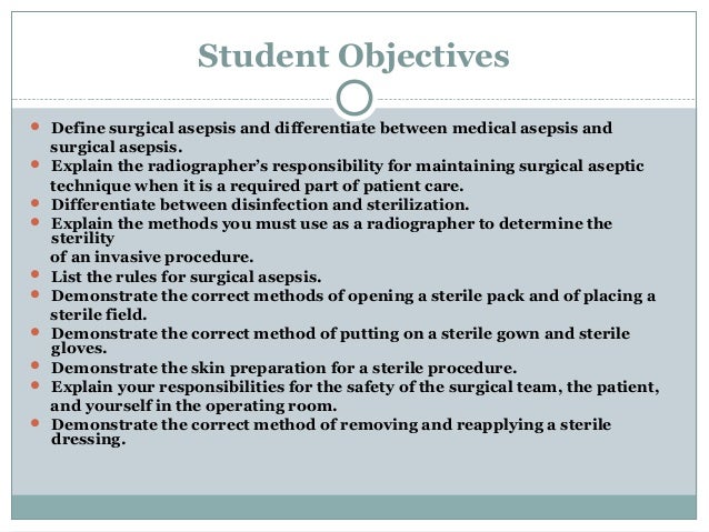 sterile procedures surgical asepsis