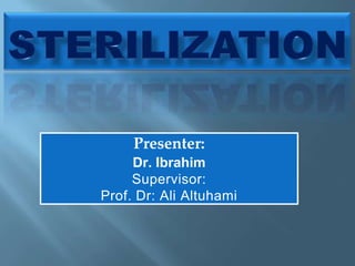 Presenter:
Dr. Ibrahim
Supervisor:
Prof. Dr: Ali Altuhami
 