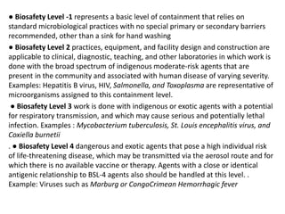 Biohazard Level 1 Example STERILISATION AND DISINFECTION WITH SAFETY AND HAZARDS (1)-1.pptx