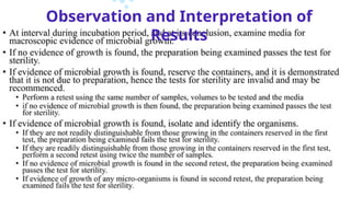 Observation and Interpretation of
Results
 