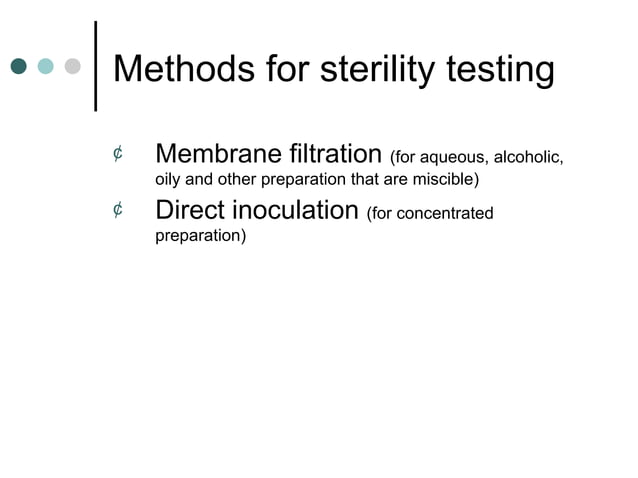 Sterility test | PPT | Skin Care | Beauty