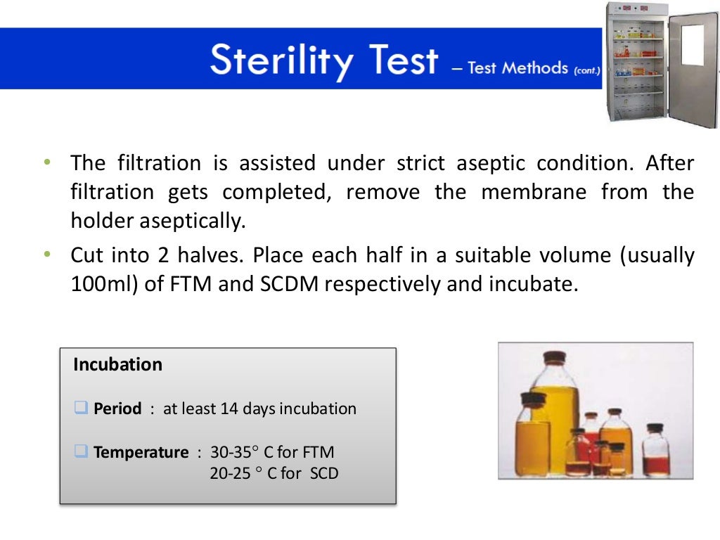 Sterility tests