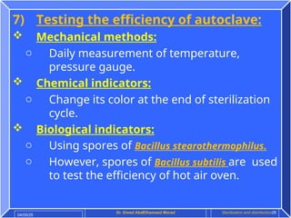 Sterilization and disinfection-Laborator | PPT