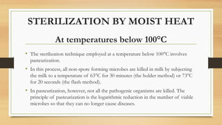 sterilization techniques- physical method- Heat (Dry and moist heat) | PPTX