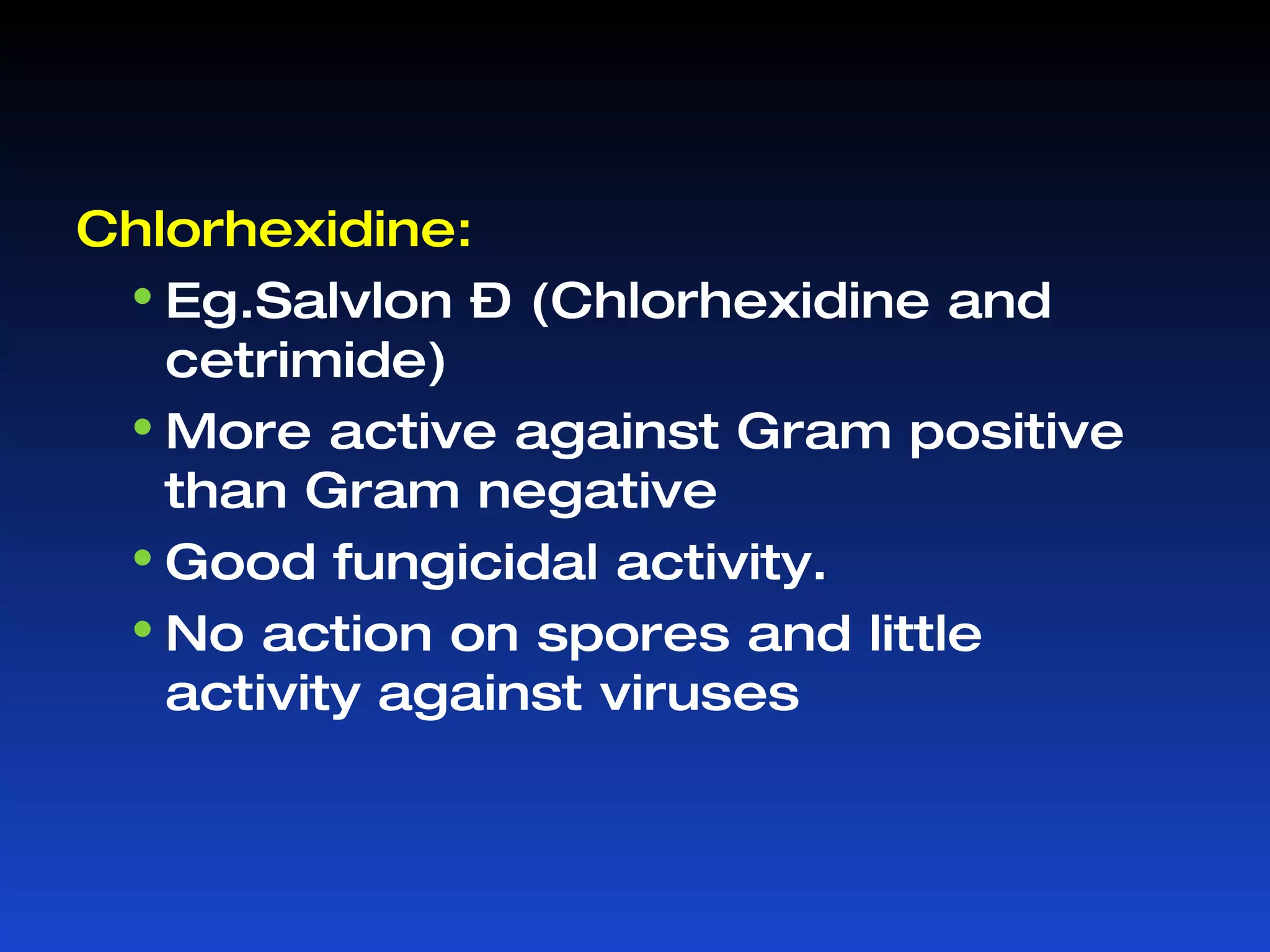 Heat : Principle: Dry heat kills the organism by denaturation  of the bacterial proteins,  oxidative damage toxic effect of elevated levels of electrolytes . 