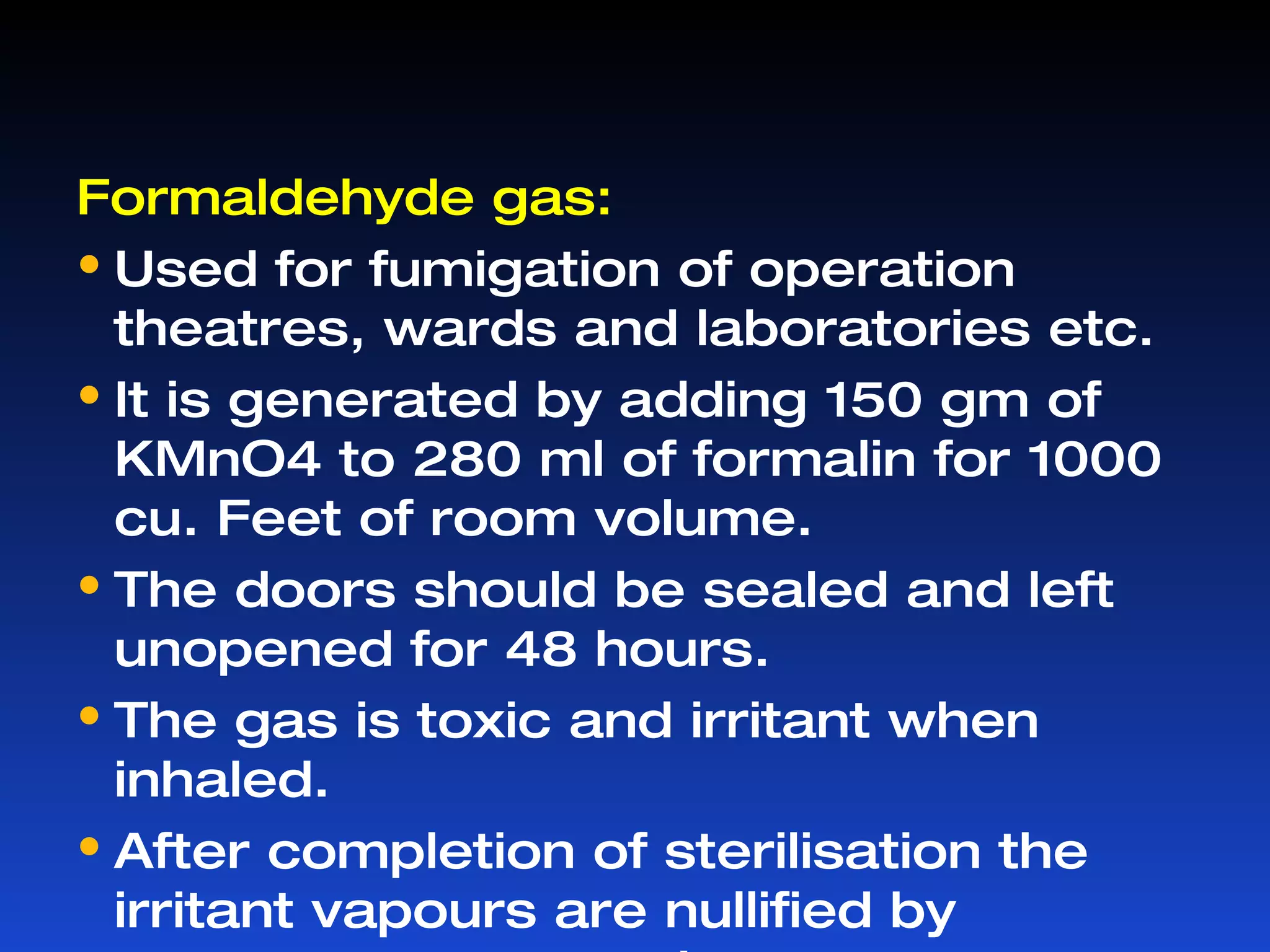 A temperature at 100°C Boiling  Tyndallisation Steam sterilisation 