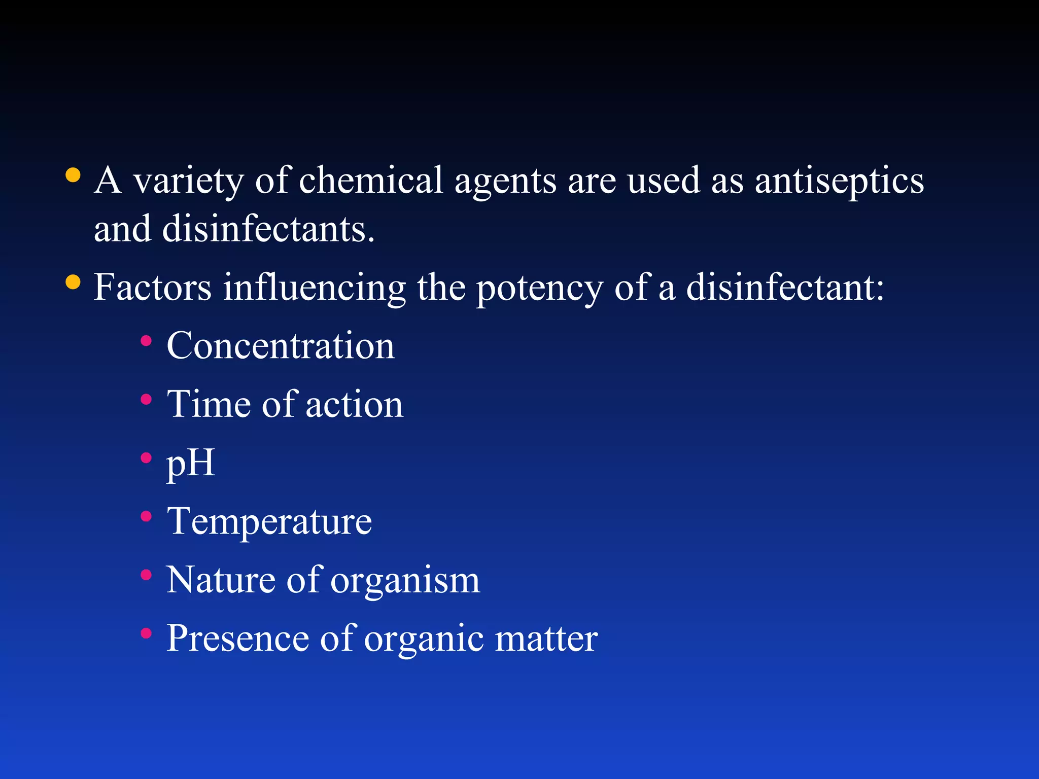 Relative Resistance of Microbial Forms Highest resistance Moderate resistance Least resistance bacterial endospore (Bacillus & Clostridium) protozoan cyst some fungal spores some naked virus vegetative bacteria that have higher resistance  ( M. tuberculosis,  S.aureus, Pseudomonas) most bacterial vegetative cells ordinary fungal spores & hypae enveloped virus Yeasts Trophozoites 