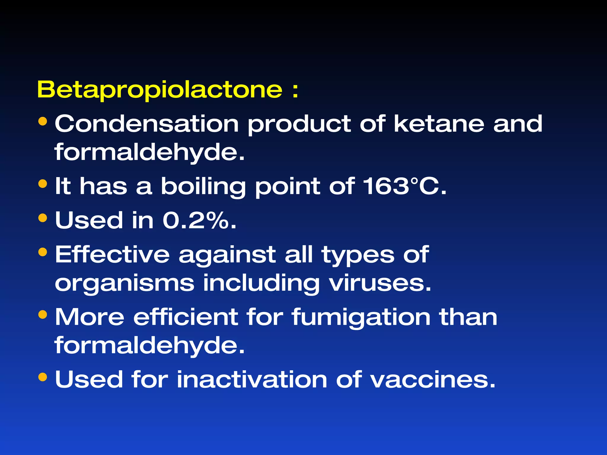A temperature above 100°C Autoclave : -Steam above 100 ° C has a better killing power  than dry heat. -Bacteria are more susceptible to moist heat. 