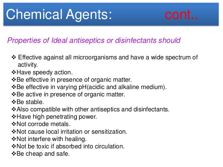 Sterilization and disinfection