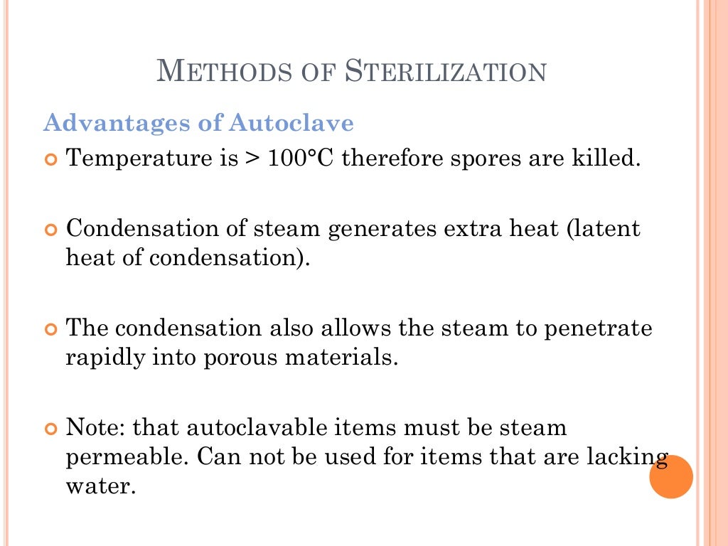 Sterilization and disinfection
