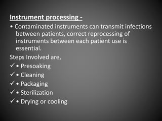 Sterilization and disinfection in dentistry | PPTX