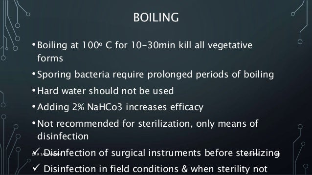 sterilization boiling