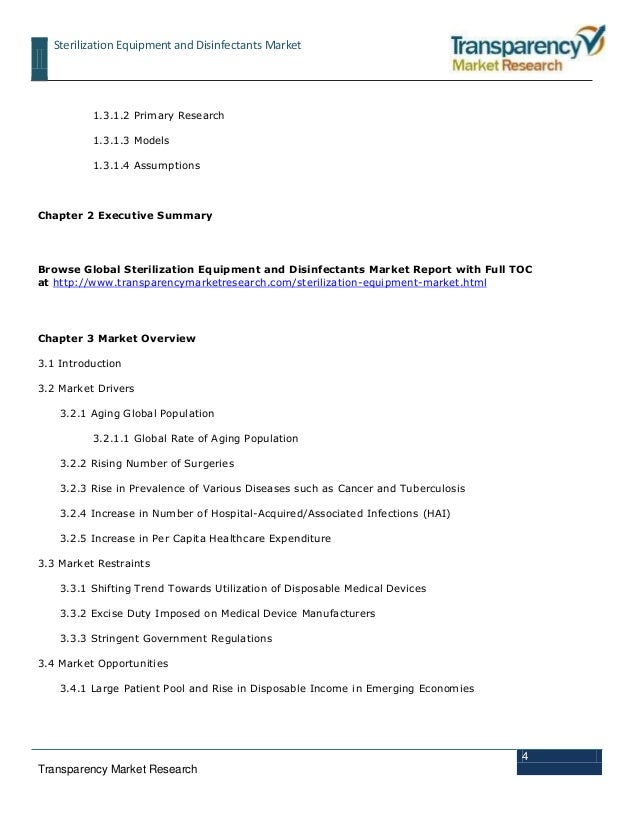 Sterilization equipment and disinfectants market industry analysis