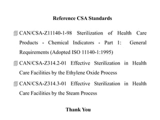Csa Reference Format Sterilization | PPTX