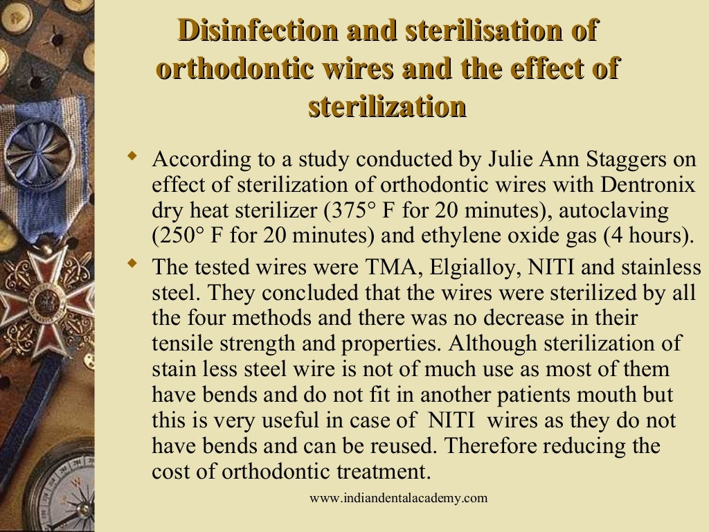 Sterilization in orthodontics (6)