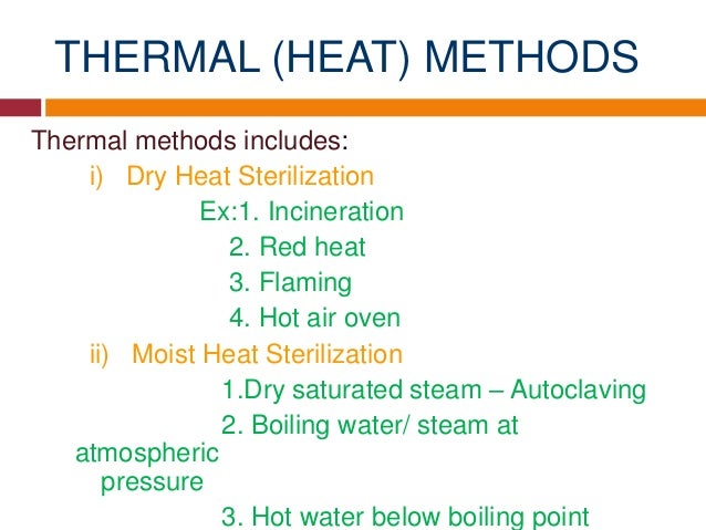 Sterilization Methods