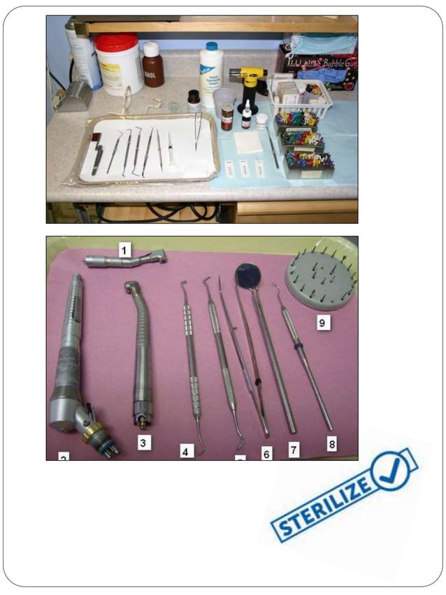 Sterilization of operative & endodontic instruments