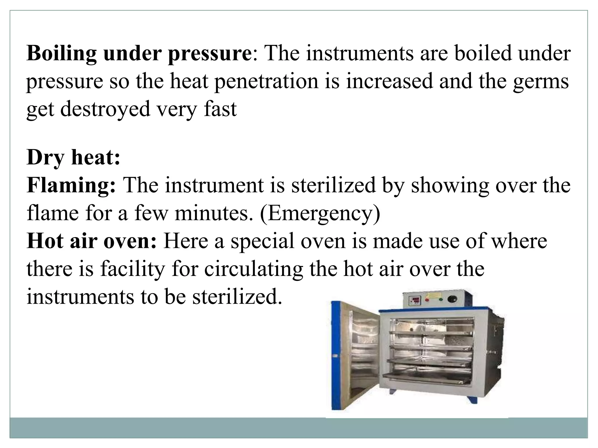 Germs Instrument Sterilization of surgical instruments | PPTX