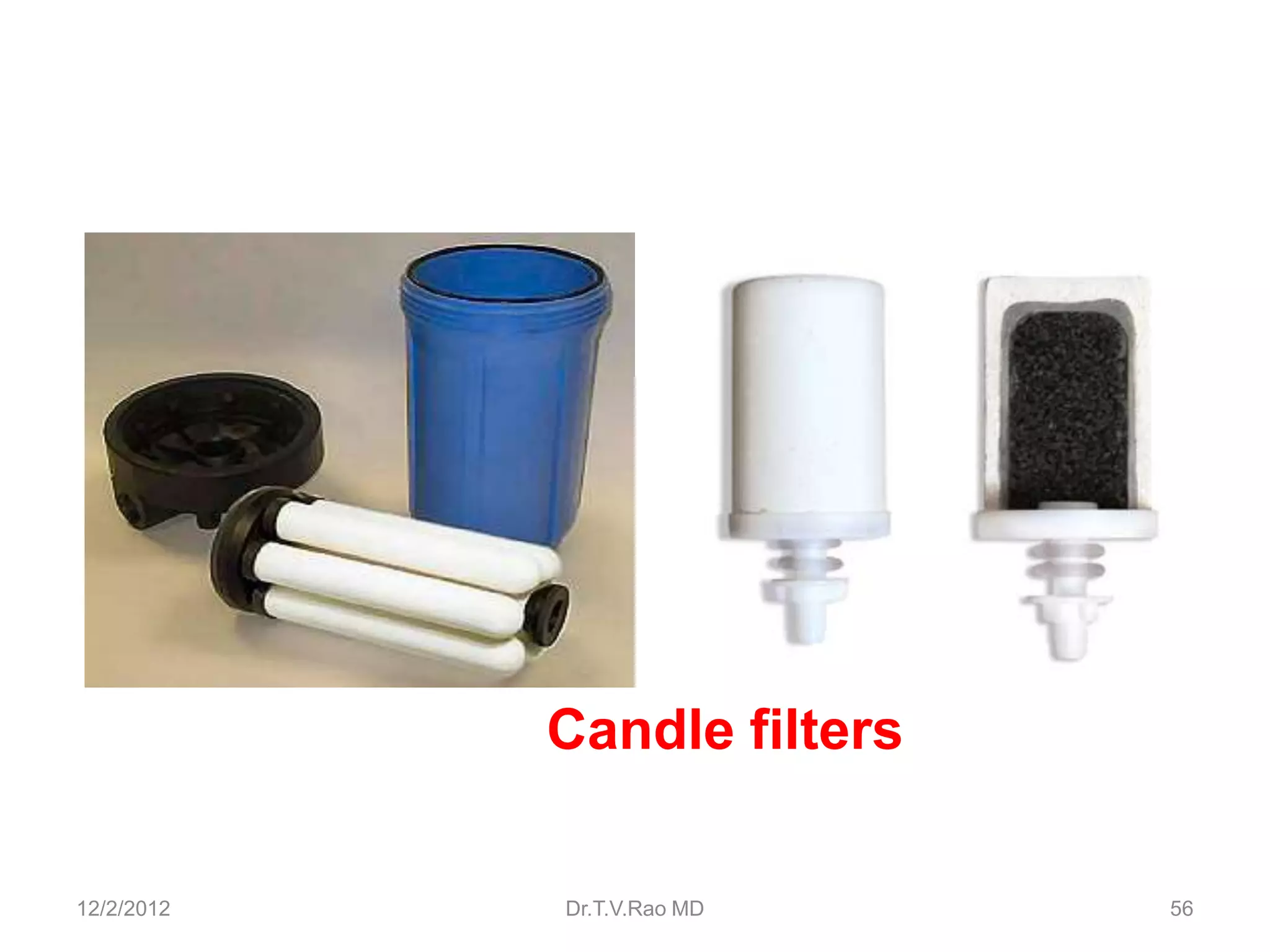 Candle filters

12/2/2012   Dr.T.V.Rao MD    56
 