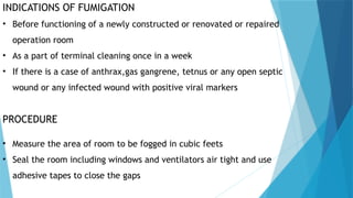 STERILIZATION TECHNIQUE IN operation theater | PPTX