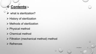 physical methods of sterilization in microbiology