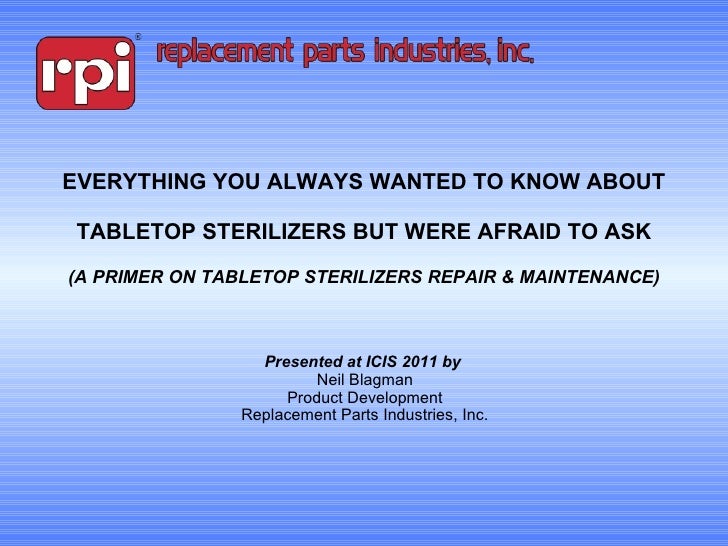 Replacement Parts Industries (RPI) Everything You Ever Wanted to Know…