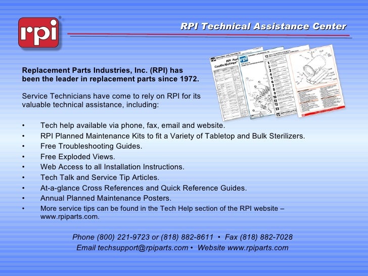 Replacement Parts Industries (RPI) Everything You Ever Wanted to Know…