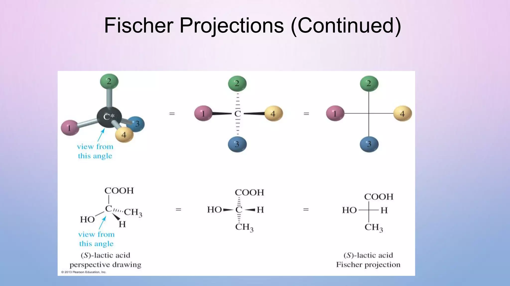 Fischer Projections (Continued)
 
