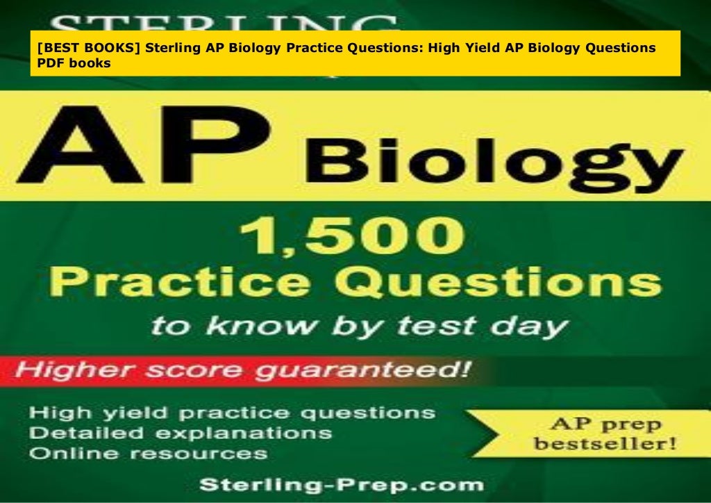 [BEST BOOKS] Sterling AP Biology Practice Questions High Yield AP Bi…