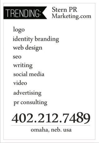 Stern PR Marketing Firm Omaha Neb - Website Designer Omaha - Social Media - Video Production Omaha - Writing and SEO Omaha Nebraska
