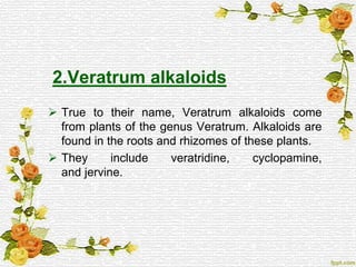 Steroid alkaloids | PPT