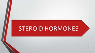 15
STEROID HORMONES
 
