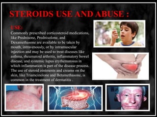 Steroids abuse and misuse Slide 5