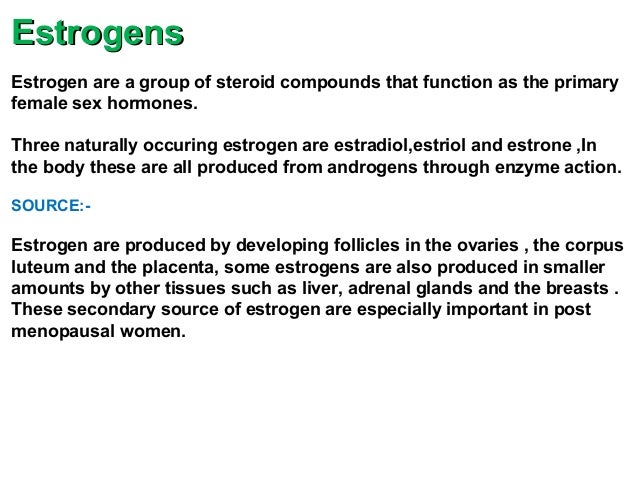 is estrogen a steroid