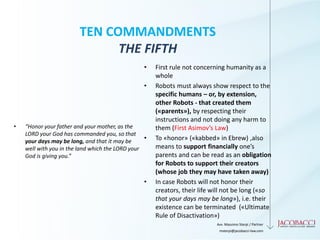 Sterpi Massimo - Ten Commandments for Robots - 30 Oct 2017 - UIA 2017 ...