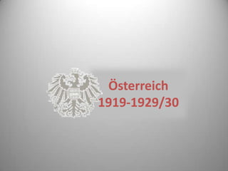 Österreich1919-1929/30 