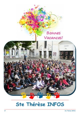 _________________________________________________________________________________________
27 Ste Thérèse INFOS
Ste Thérèse INFOS
 