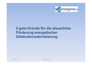 25.01.2012   energynet.de
 