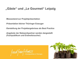 Social Web und Internet27. Juni 2011Dorotheenhof, WeimarJüdisches Leben28. Juni 2011Neue Synagoge, ErfurtGPS NavigationMai 2011OberhofWellness – Qualität und InnovationJuni 2011Bad Salzungen