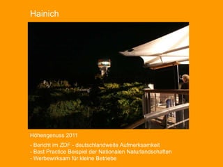 HainichHöhengenuss 2011 Bericht im ZDF - deutschlandweite Aufmerksamkeit