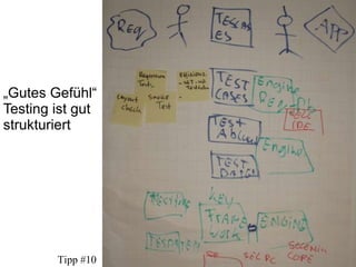 „ Gutes Gefühl“ Testing ist gut strukturiert Tipp #10 