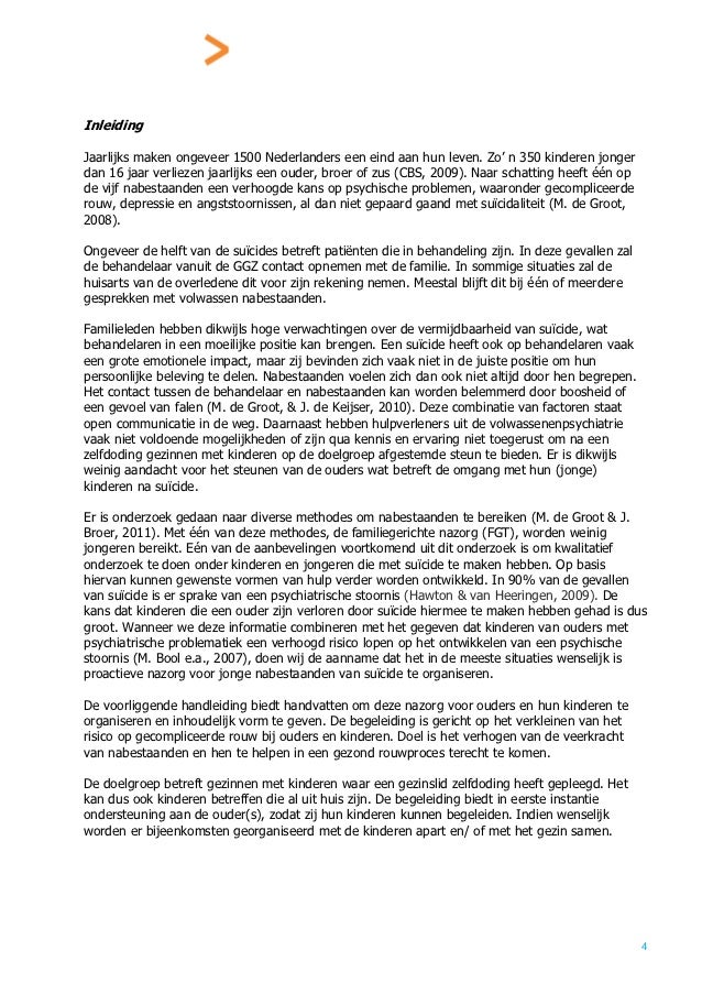 Steun Voor Ouder S En Kind Eren Na Zelfdoding M Van T Erve P Wi